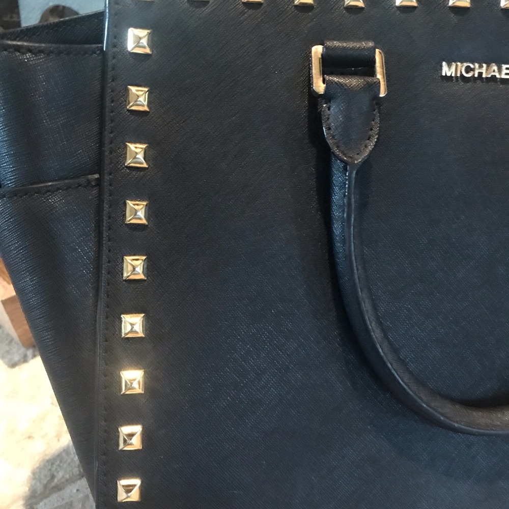 Michael Kors Gold Studded Handbag